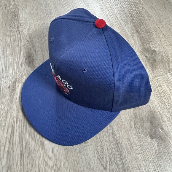 Vintage Chicago Cubs Hat NEW Snapback MLB Baseball Annco Blue Cap - Picture 6 of 7